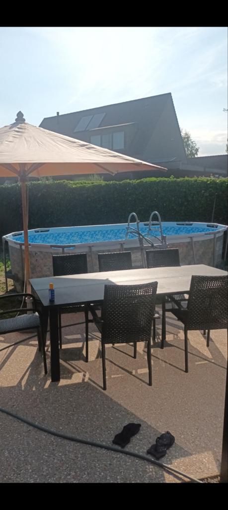 Groot zwembad met filterpomp 427x250cm, Tuin en Terras, Ophalen