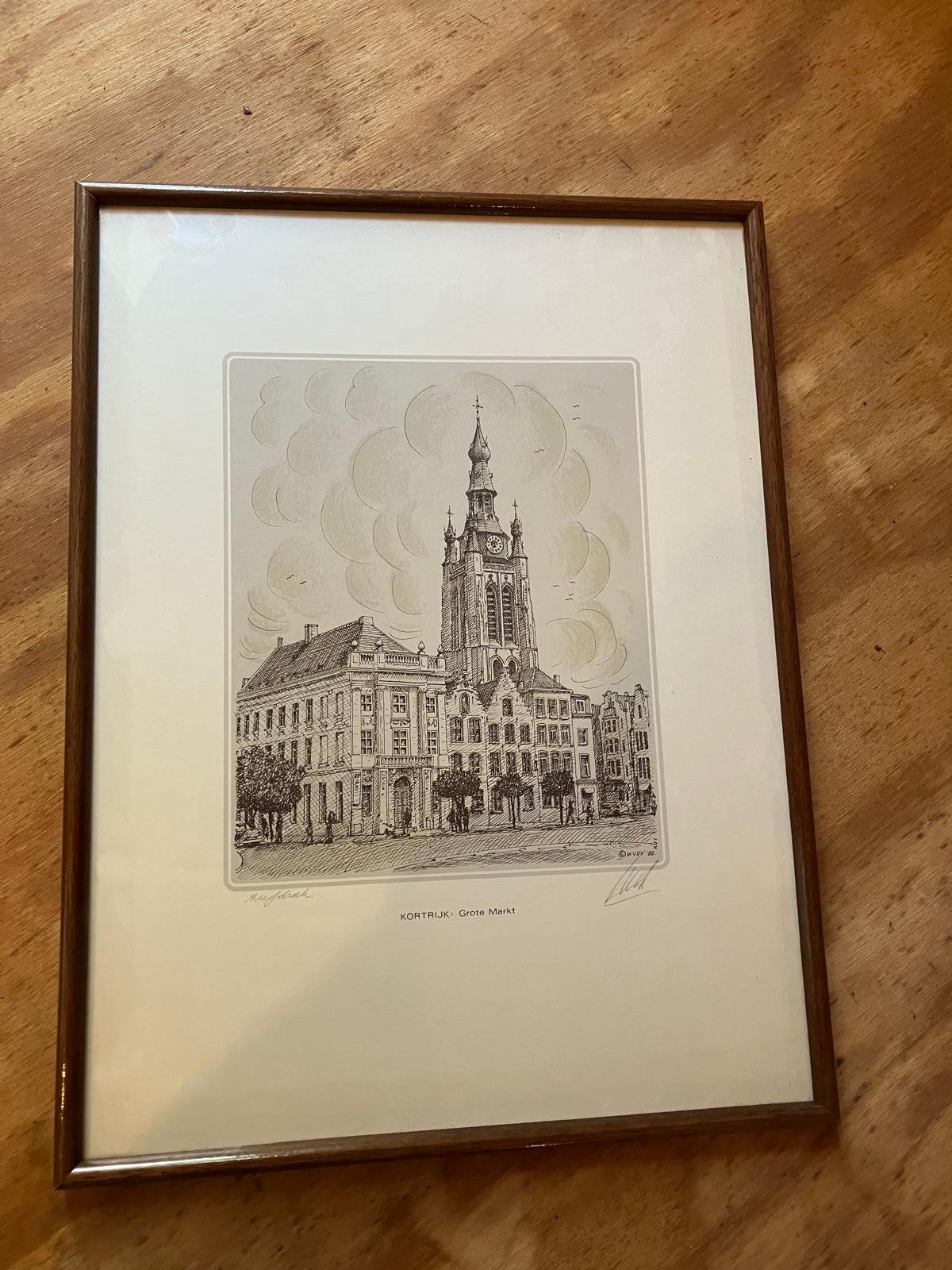 Grote Markt Kortrijk 1982, Antiek en Kunst, Ophalen
