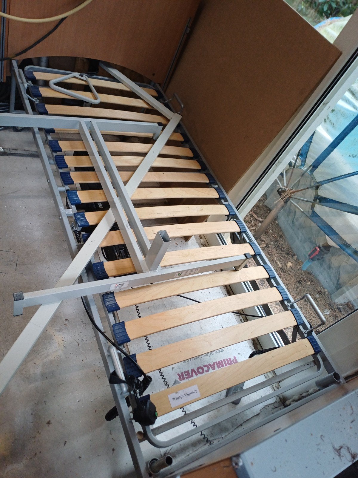 hoog laag bed./electrisch verstelbaar ., Ophalen, Bruin, 190 cm of minder, 80 cm