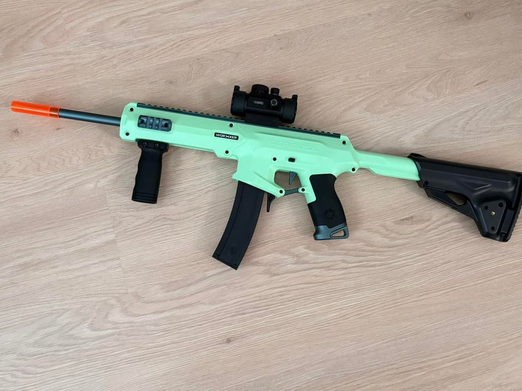 Worker Seagull Blaster (nerf professionnel) comme neuf, Enlèvement, Comme neuf