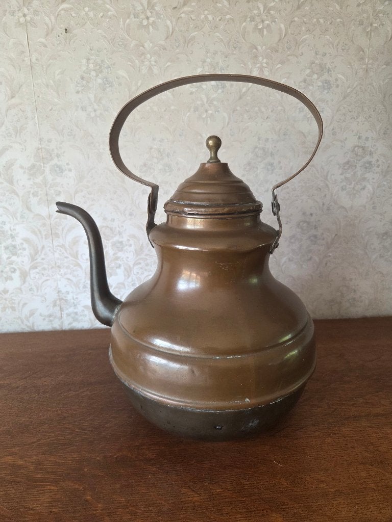 antieke koperen waterketel, Antiek en Kunst, Antiek | Brons en Koper, Ophalen, Koper