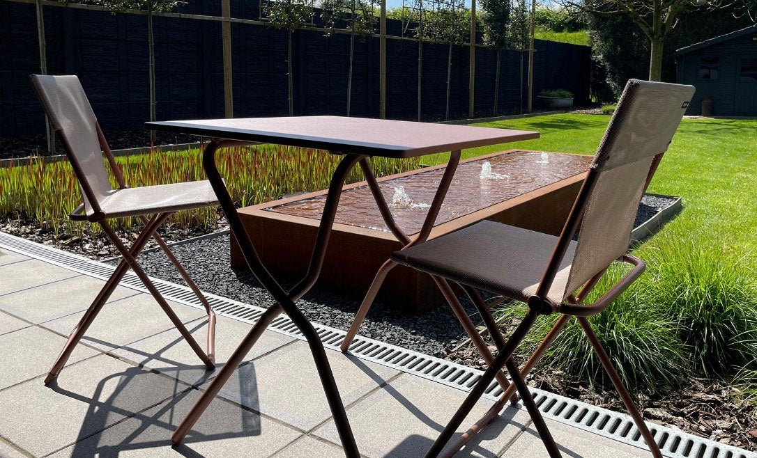Lafuma set tafeltje en 2 stoelen, Enlèvement, Neuf, Aluminium