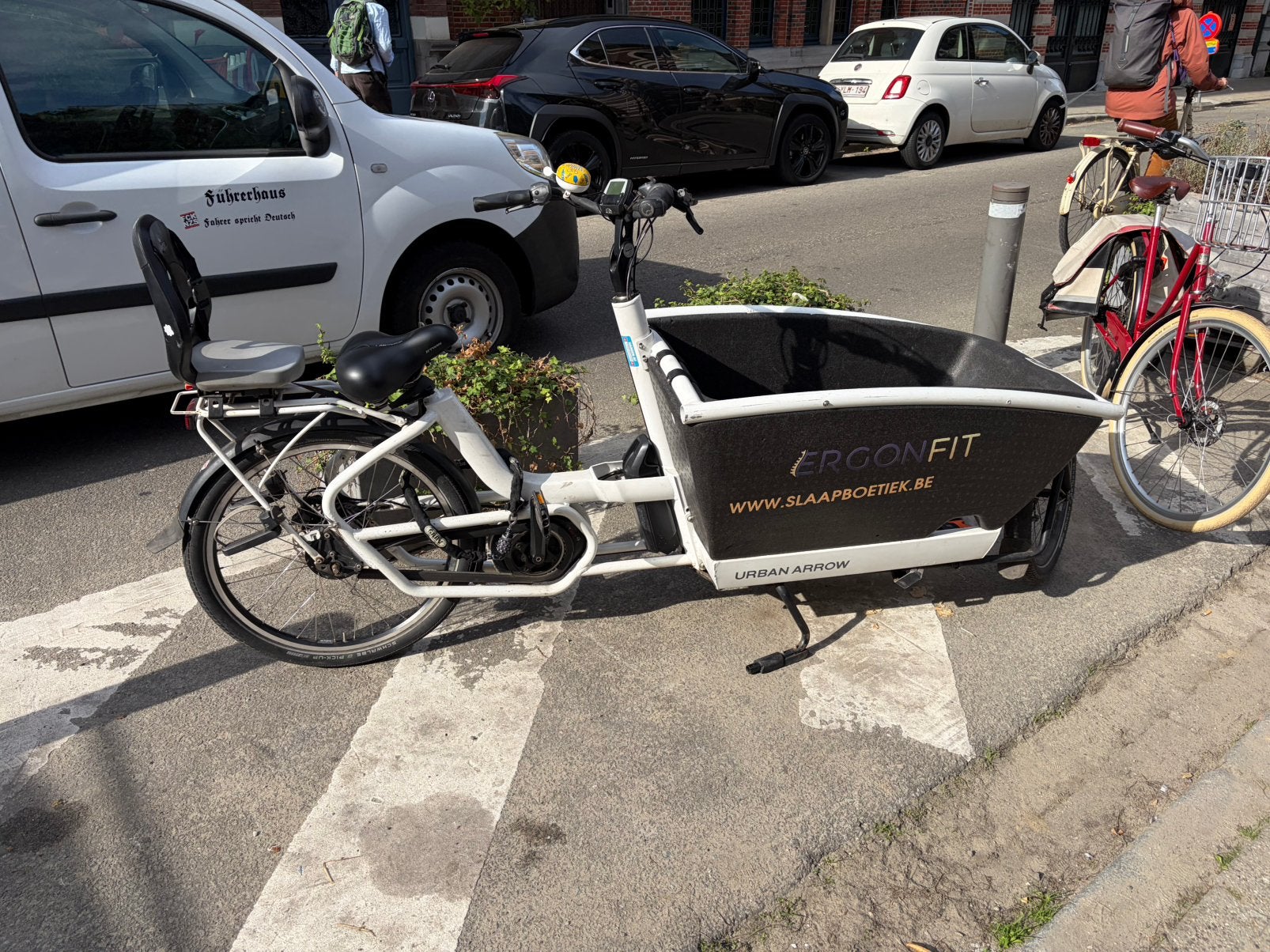 Bakfiets urban arow, voor wisselstukken, Gebruikt, Elektrisch, 2 kinderen, Ophalen