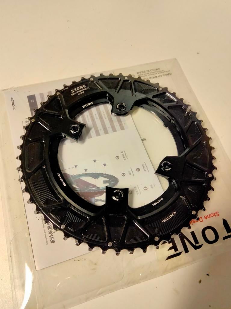 Stone dubbel kettingblad 54/40, Fietsen en Brommers, Crankstel of Pedalen, Stone, Ophalen of Verzenden, Zo goed als nieuw
