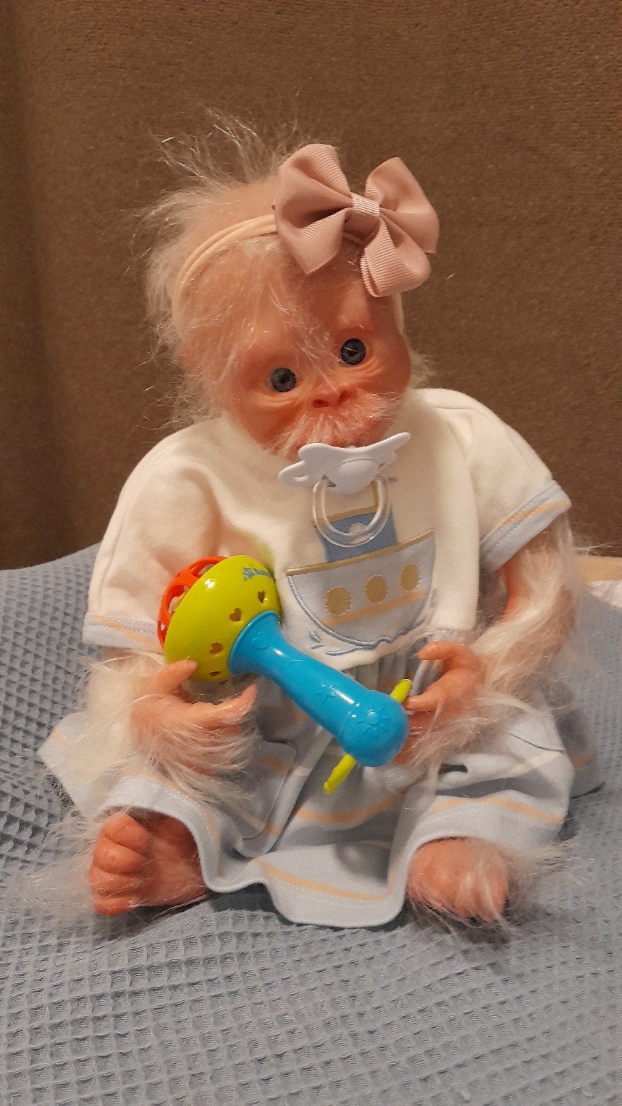 Reborn doll baby aapje, Verzamelen, Ophalen, Nieuw, Pop, Levensecht of Reborn