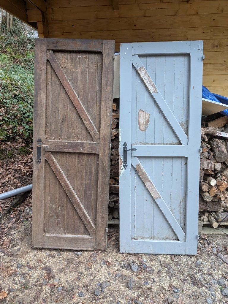 Porte bois massif largueur 74cm, Bricolage & Construction, Enlèvement, Utilisé, Autres types, Bois
