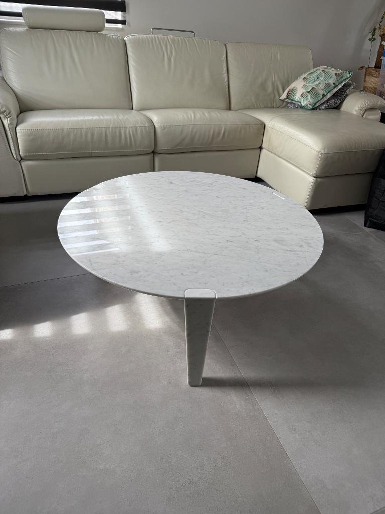 Table basse marbre Roche Bobois, 100 à 150 cm, Rond, Comme neuf, 100 à 150 cm