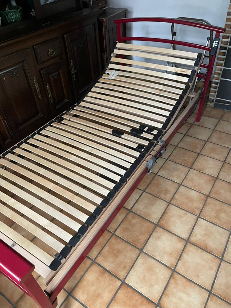 Eenpersoons bed, Rouge, 90 cm, Enlèvement, Une personne