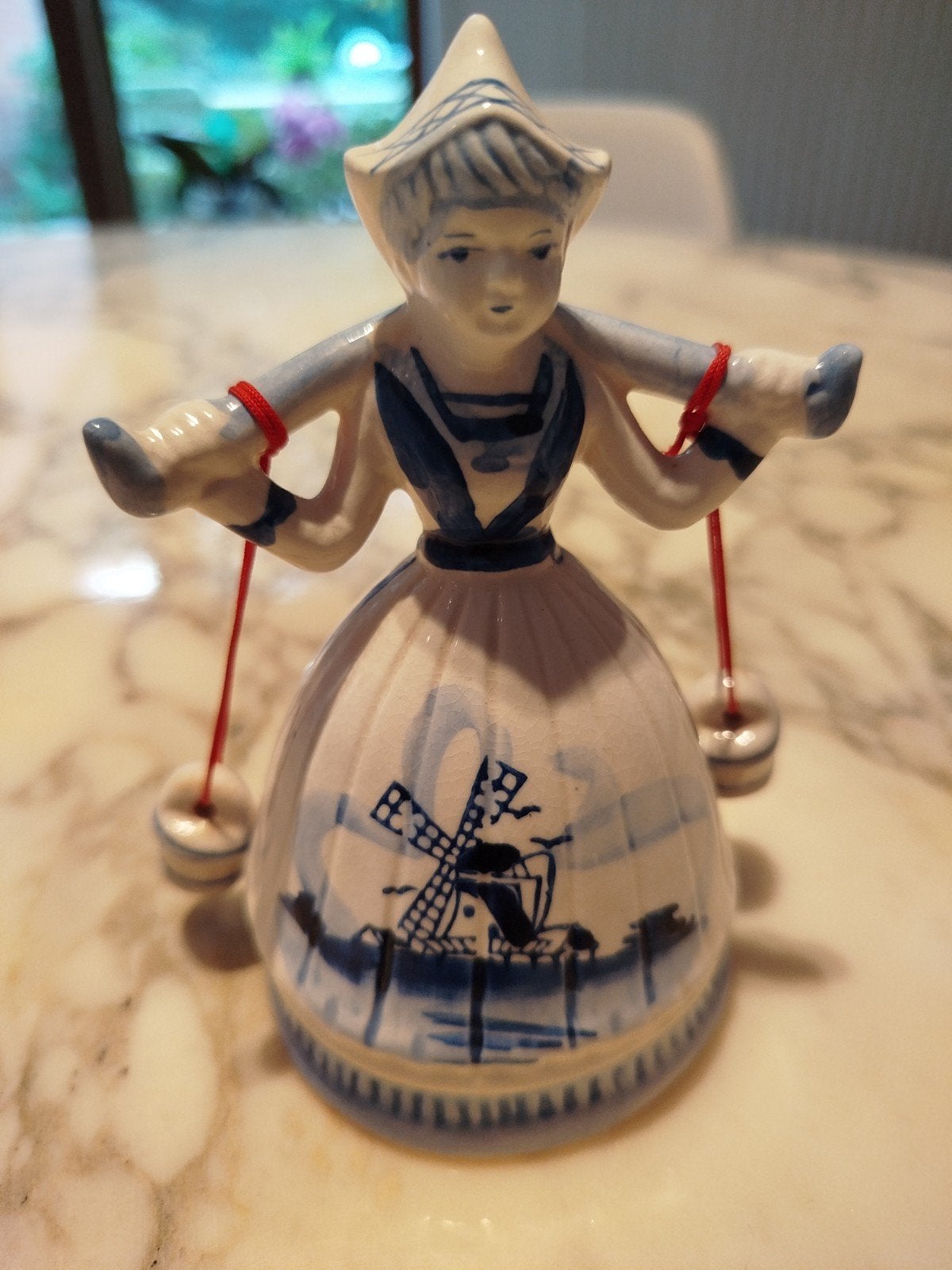 Cloche de table en céramique de style bleu Delft., Enlèvement ou Envoi