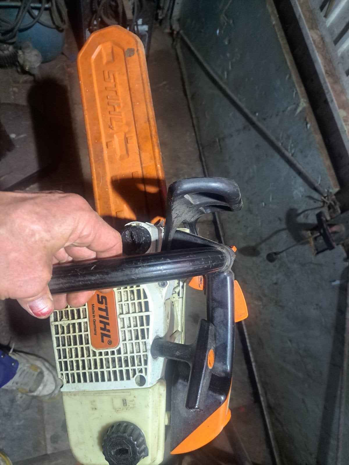 stilh 020 tophandle, Jardin & Terrasse, Outils à main, Enlèvement, Utilisé, Autres types, Stihl