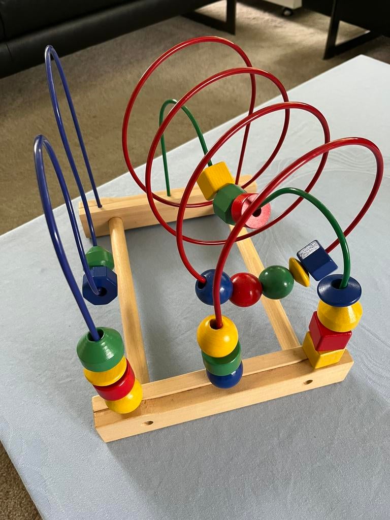 Kleurrijke educatief houten kralen speelgoed, Kinderen en Baby's, Ophalen, Zo goed als nieuw
