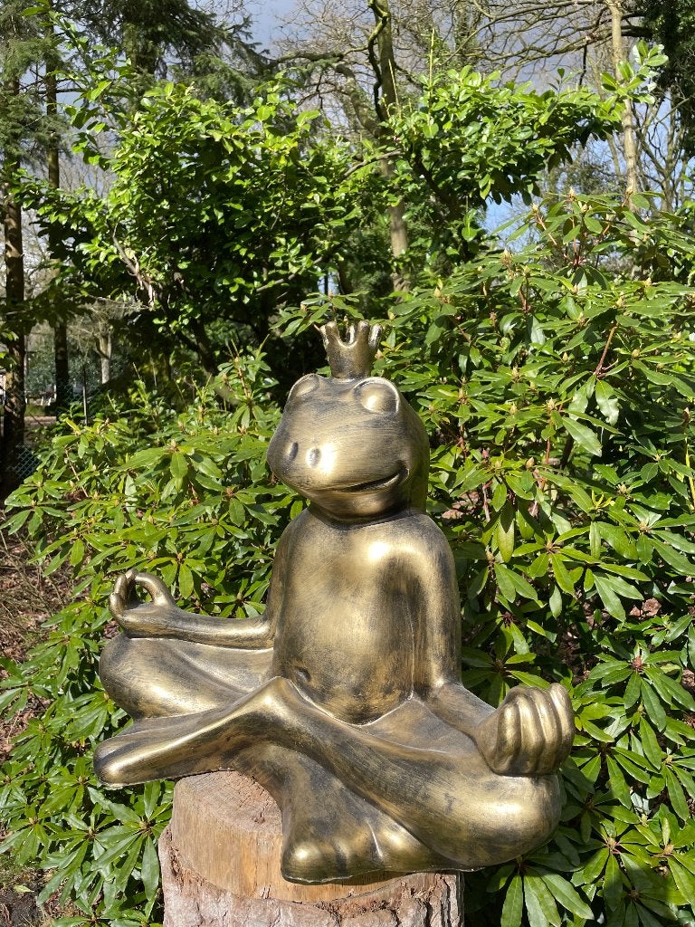 Grenouille zen, jardin, zen, piscine, étang, yoga 70cm, Enlèvement, Neuf, Synthétique, Animal