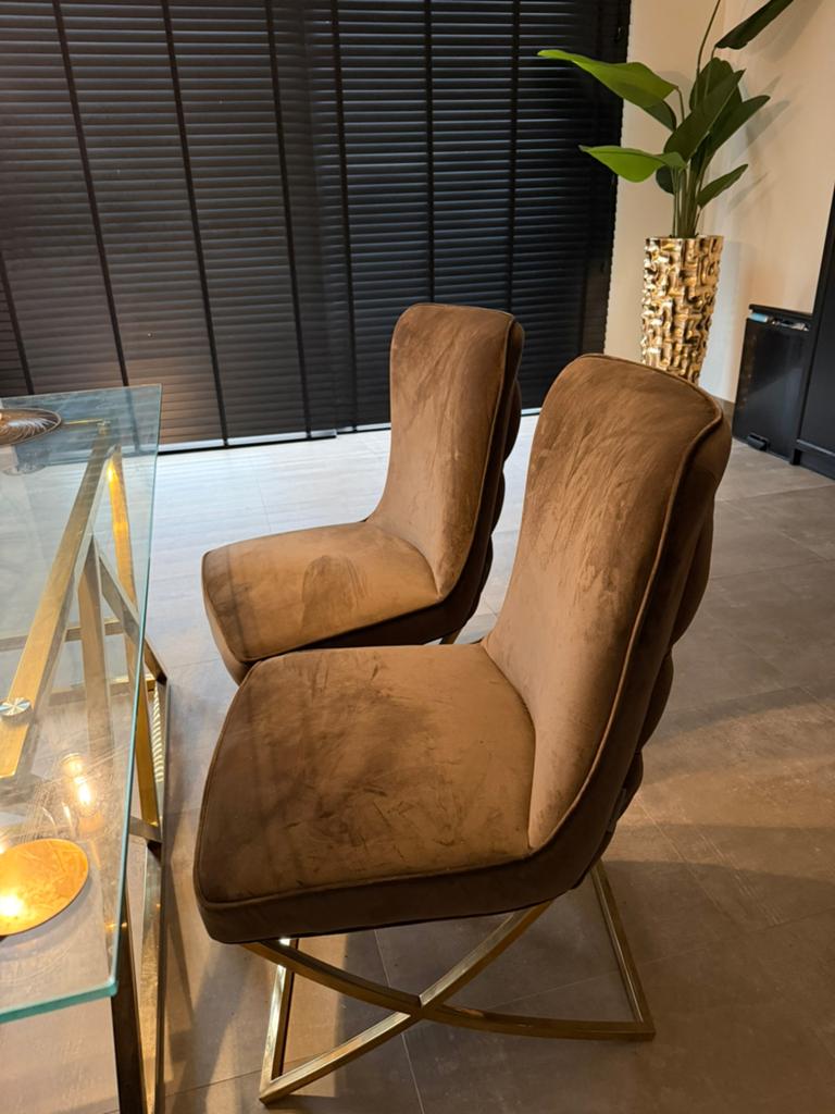 Richmond stijl stoelen. Bruin 4 stuks., Maison & Meubles, Enlèvement, Comme neuf