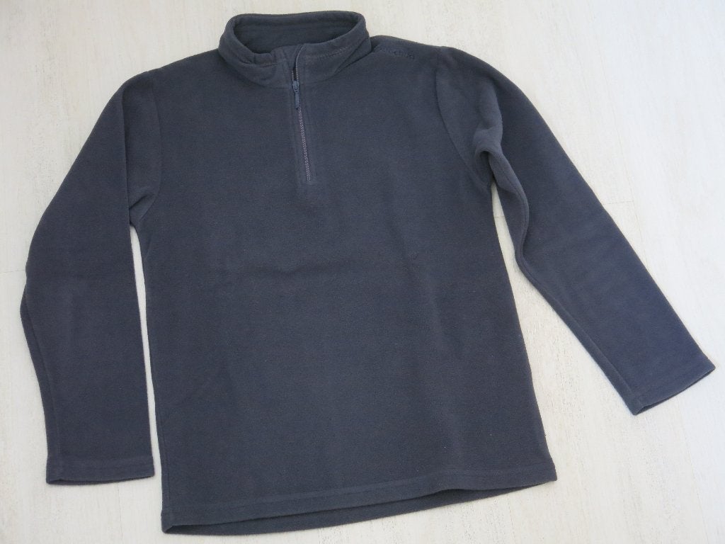 Een grijze fleece, maat 134-145, Kinderen en Baby's, Kinderkleding | Maat 134, Ophalen