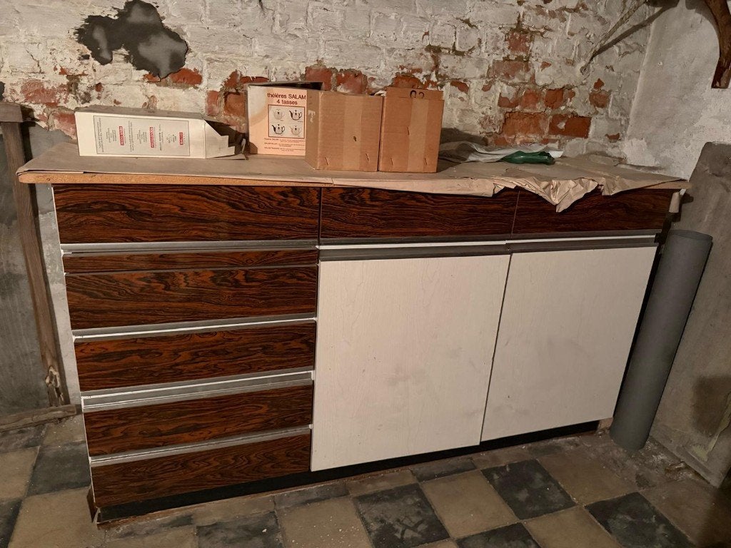 Keukenkast met laden en kastjes, Ophalen, Gebruikt