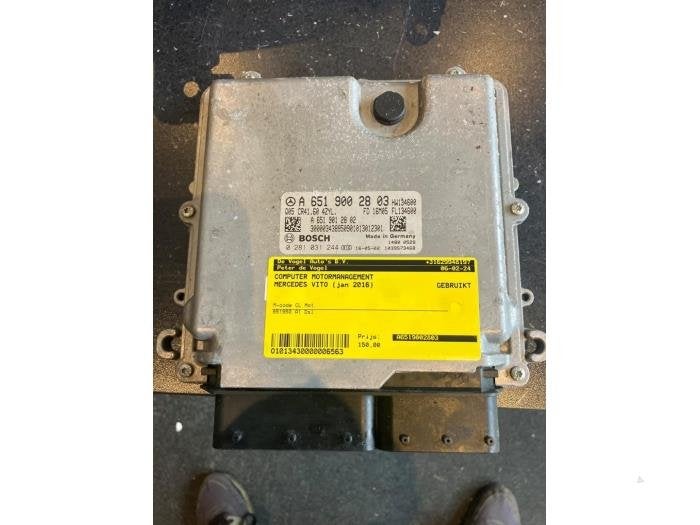 Ordinateur gestion moteur d'un Mercedes Vito, Autos : Pièces & Accessoires, Électronique & Câbles, Mercedes-Benz, Utilisé, 3 mois de garantie