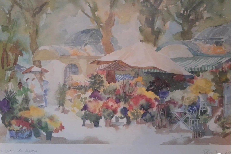 AQUARELLE COPIE SIGNEE, Aquarelle, Signé, Enlèvement, Papier