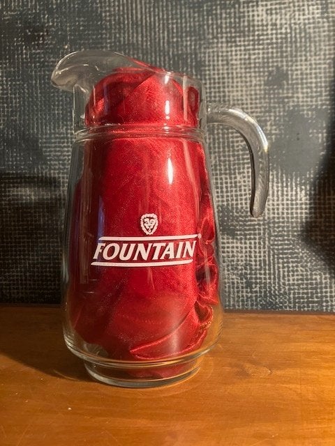 ANCIENNE CARAFE DE FONTAINE À LIMONADE. H : 25 CM COMME NEUF, Enlèvement ou Envoi