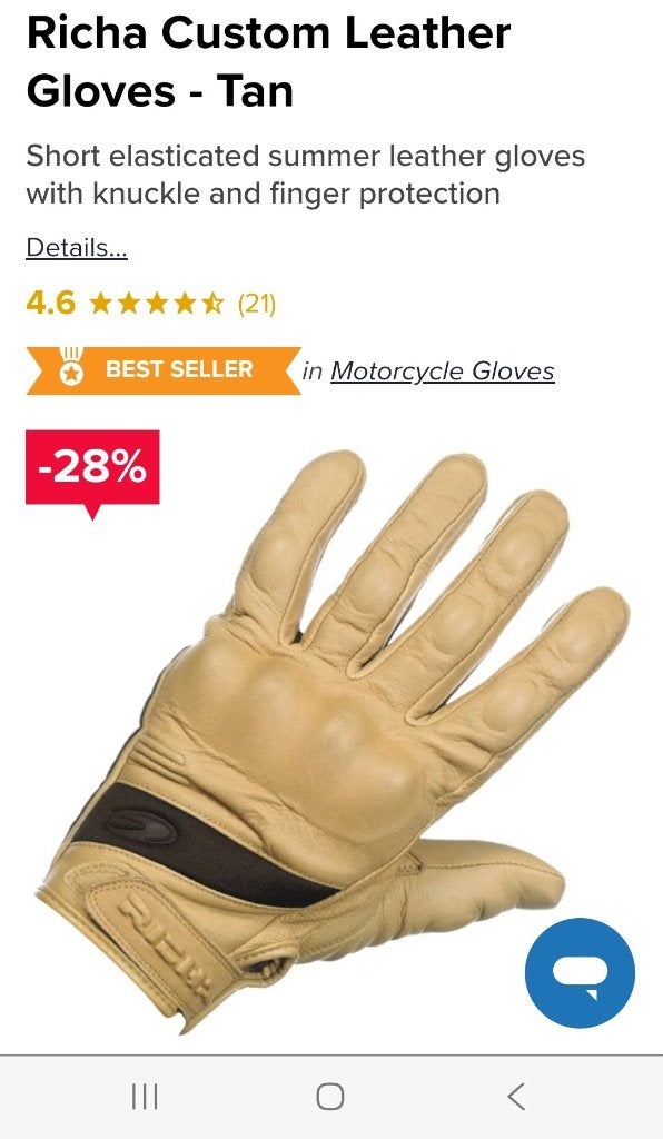 Gants de moto, Seconde main, Hommes, Gants, Richa