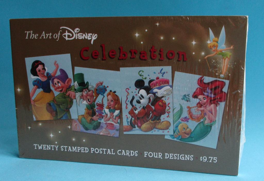 2005 -20 xThe Art of Disney-ANSICHT kaarten–met STEMPEL -USA, Verzamelen, Verzenden