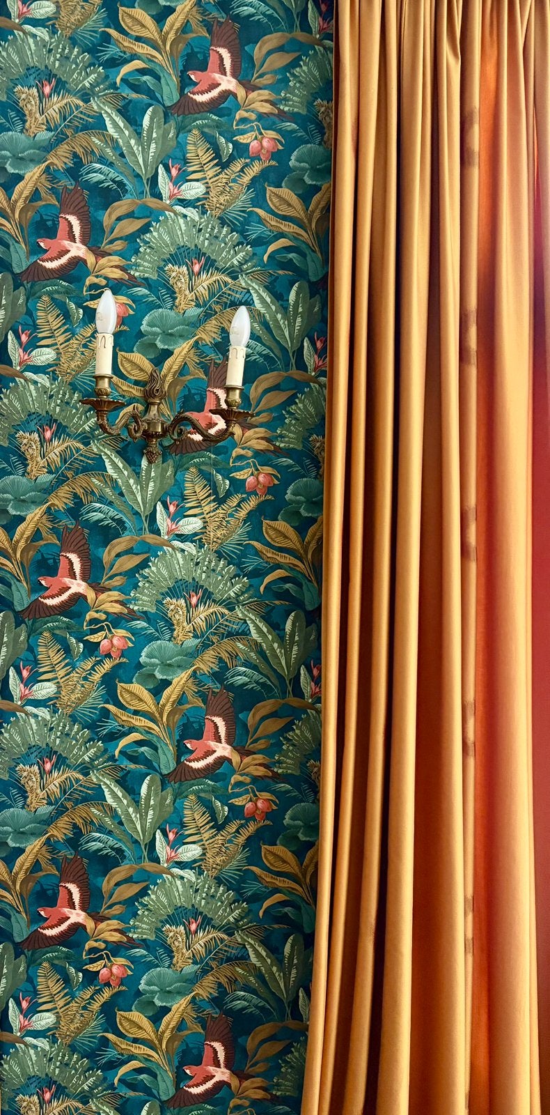Behangpapier Rasch 3 rollen vogels/planten, Ophalen, Rasch