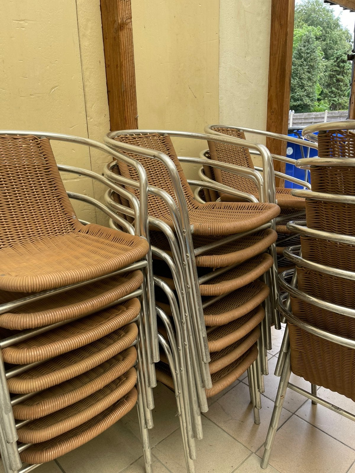Terrastoelen horeca, Tuin en Terras, Tuinstoelen, Ophalen, Gebruikt