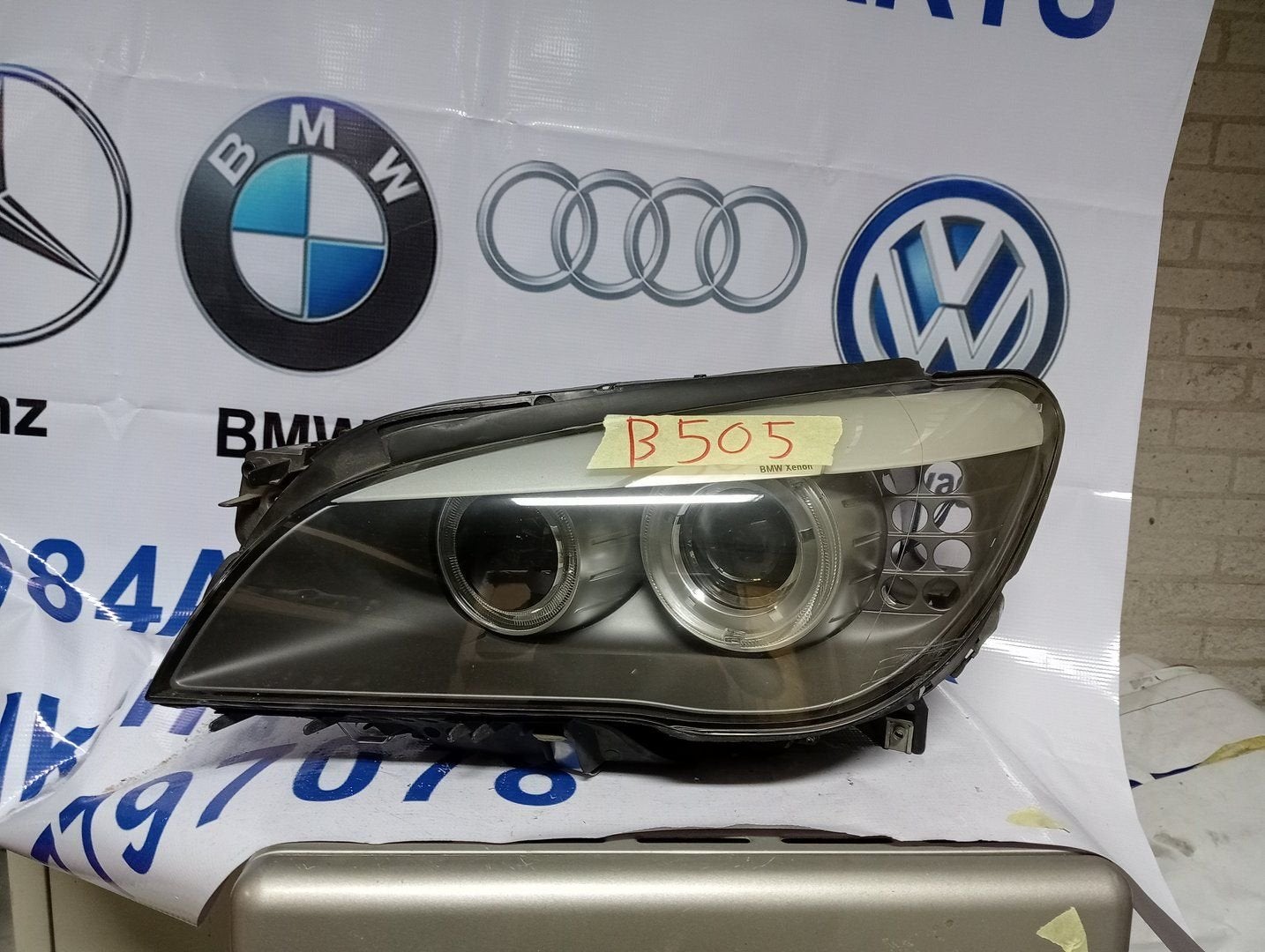BMW 7 Serie Koplamp links 7182137, Auto-onderdelen, Gebruikt, -, -, Ophalen of Verzenden