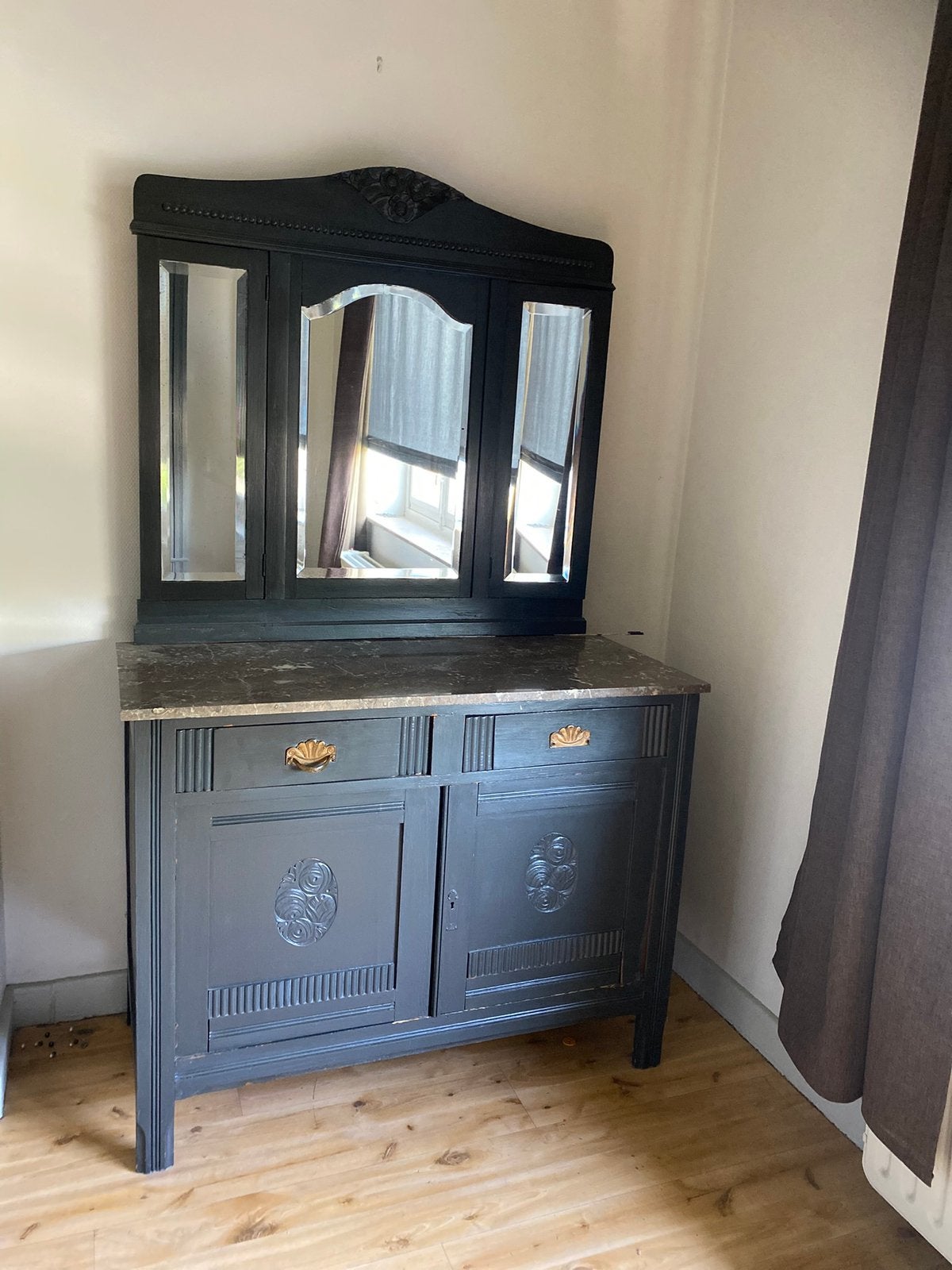 Oude slaapkamer, Huis en Inrichting, Slaapkamer | Complete slaapkamers, Ophalen, Gebruikt, Twijfelaar, Retro
