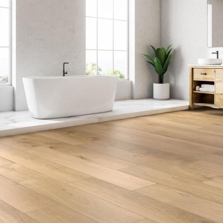 Parquet PVC neuf à coller, Neuf, Parquet, Beige, Enlèvement