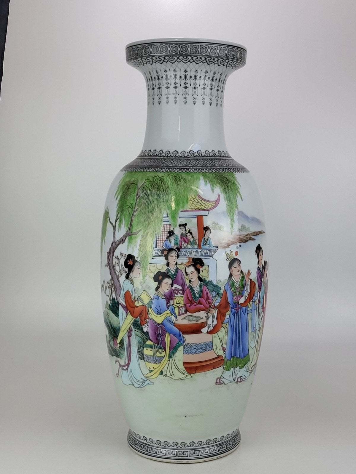 Grote en fijne Chinese baluster vaas - 20e eeuw, Antiquités & Art, Enlèvement ou Envoi, Vase