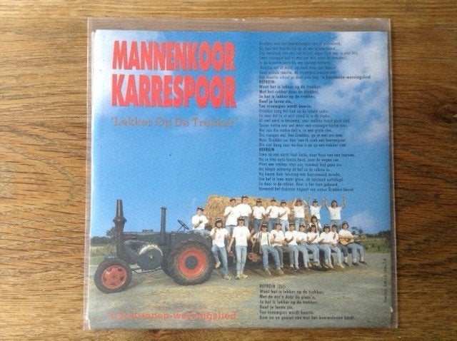 single mannenkoor karrespoor, En néerlandais, Enlèvement ou Envoi, Housse de protection extérieure, 7 inch