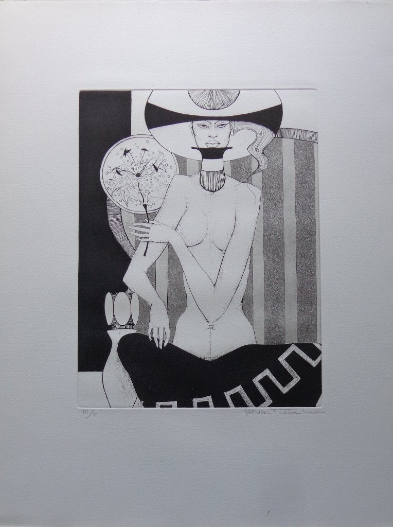 JEF VAN TUERENHOUT / VERHAAL SEIZOENEN / ZW-W ETS / 66x50cm, Antiek en Kunst, Portret en Figuren, Ophalen of Verzenden, Gelimiteerde oplage
