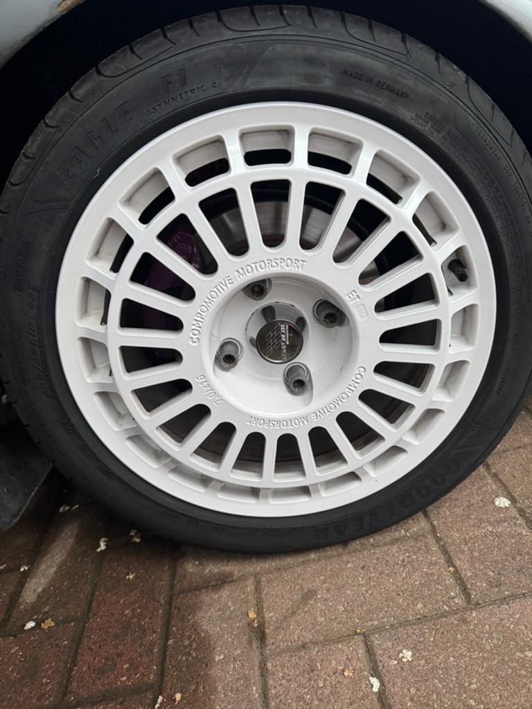 Velgen 4x114.3 compomotive th2 16”, Auto-onderdelen, Banden en Velgen, Ophalen, Velg(en), 16 inch, 205 mm