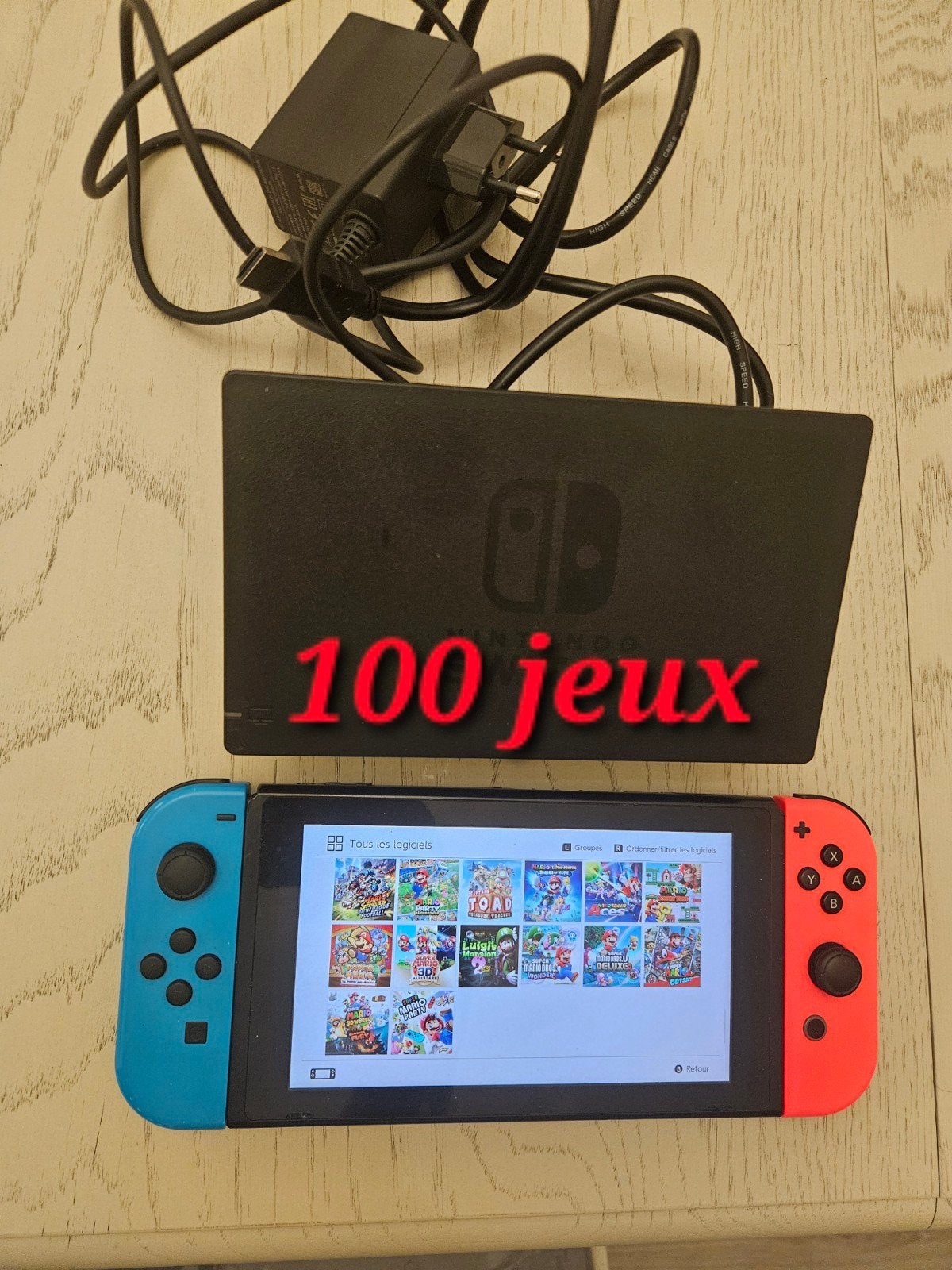 Nintendo switch avec plusieures jeux, Ophalen of Verzenden