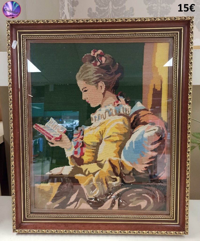 Prachtig vrouwen portret in profielzicht, Antiek en Kunst, Ophalen