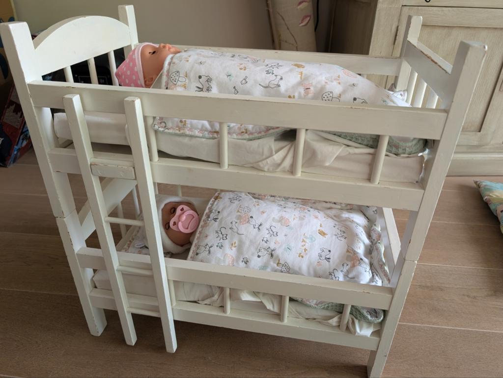 Poppenbed afneembaar stapelbed, Kinderen en Baby's, Ophalen