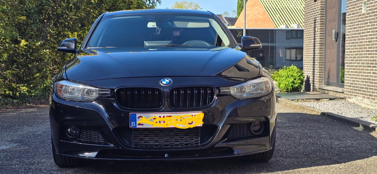 Bmw 318d Mlook model f30 zwart, Auto's, 4 deurs, 4 cilinders, Zwart, Particulier