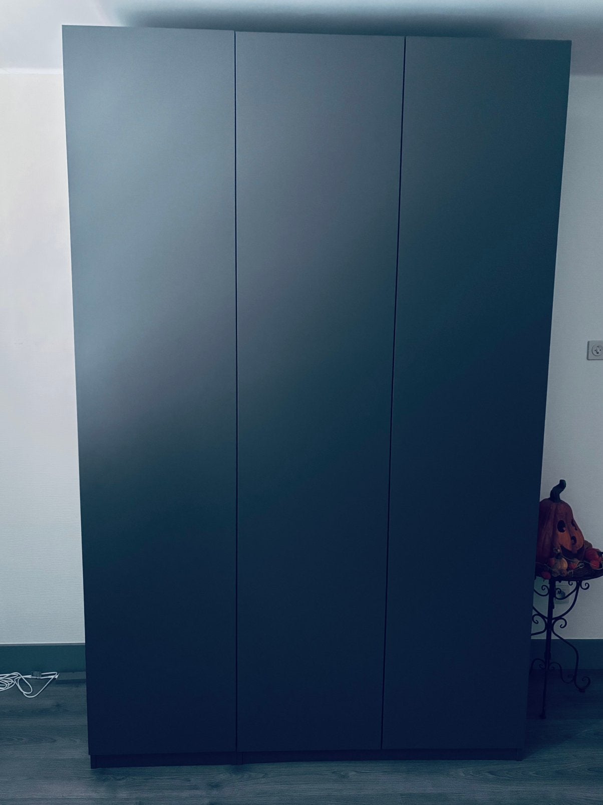 Kleerkast 150x64x236 te koop grijs., Maison & Meubles, 150 à 200 cm, Comme neuf, Enlèvement, 200 cm ou plus