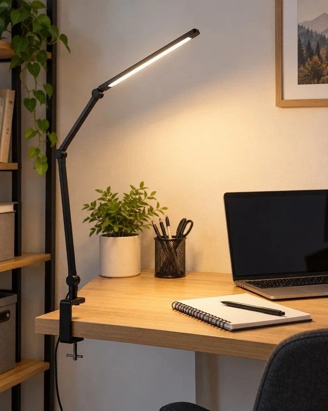 LED Bureaulamp Zwart | Verstelbaar, Bureaulamp, Verstelbaar, Verzenden, Nieuw