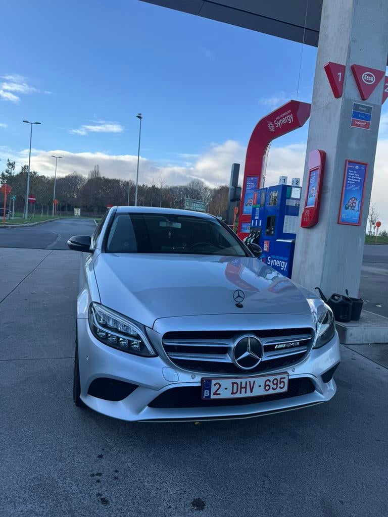 Mercedes classe c 2021ane, Argent ou Gris, Euro 6, Entretenue par le concessionnaire, Noir
