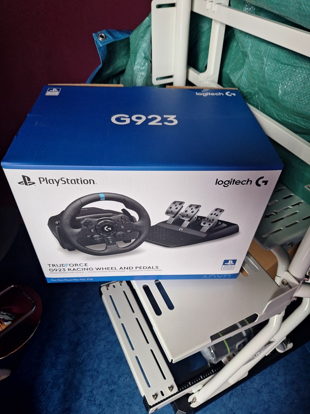 volant logitech G923 et RS schifter/Handbrake logitech, Consoles de jeu & Jeux vidéo, Enlèvement, Neuf, Volant ou Pédales, PlayStation 4