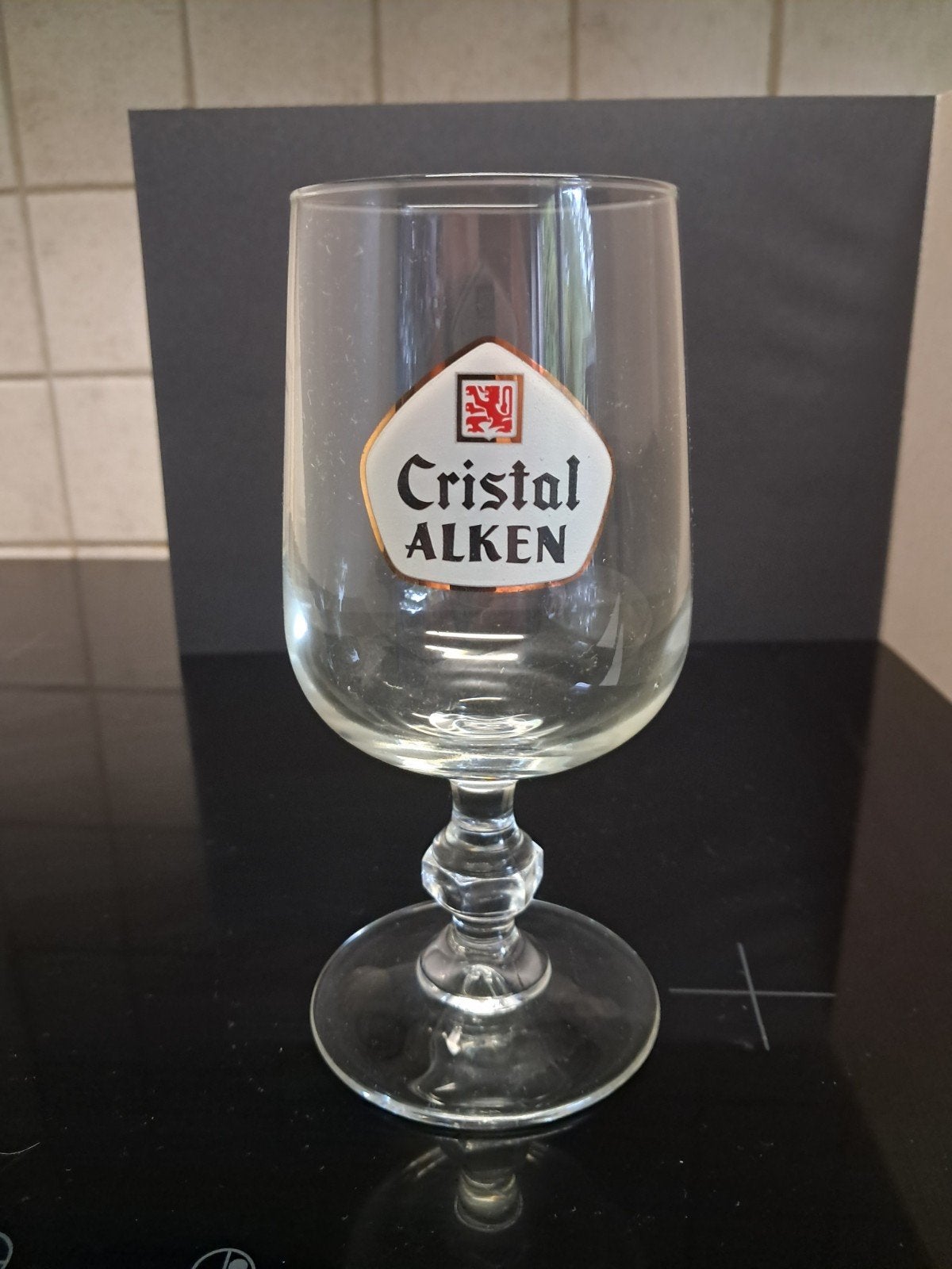 Mooie glas Cristal Alken, Verzamelen, Biermerken, Ophalen