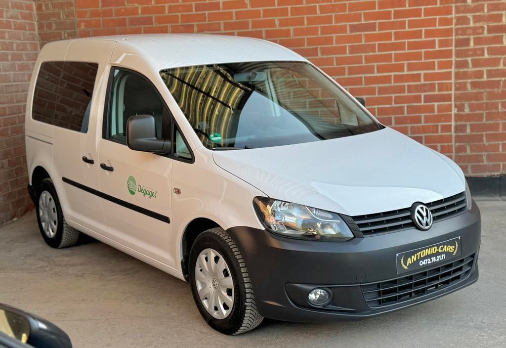 Vw Caddy 2.0i EcoFuel CNG 5Place Prete a immatriculer, Auto's, Euro 5, Monovolume, 110 kW, Bedrijf