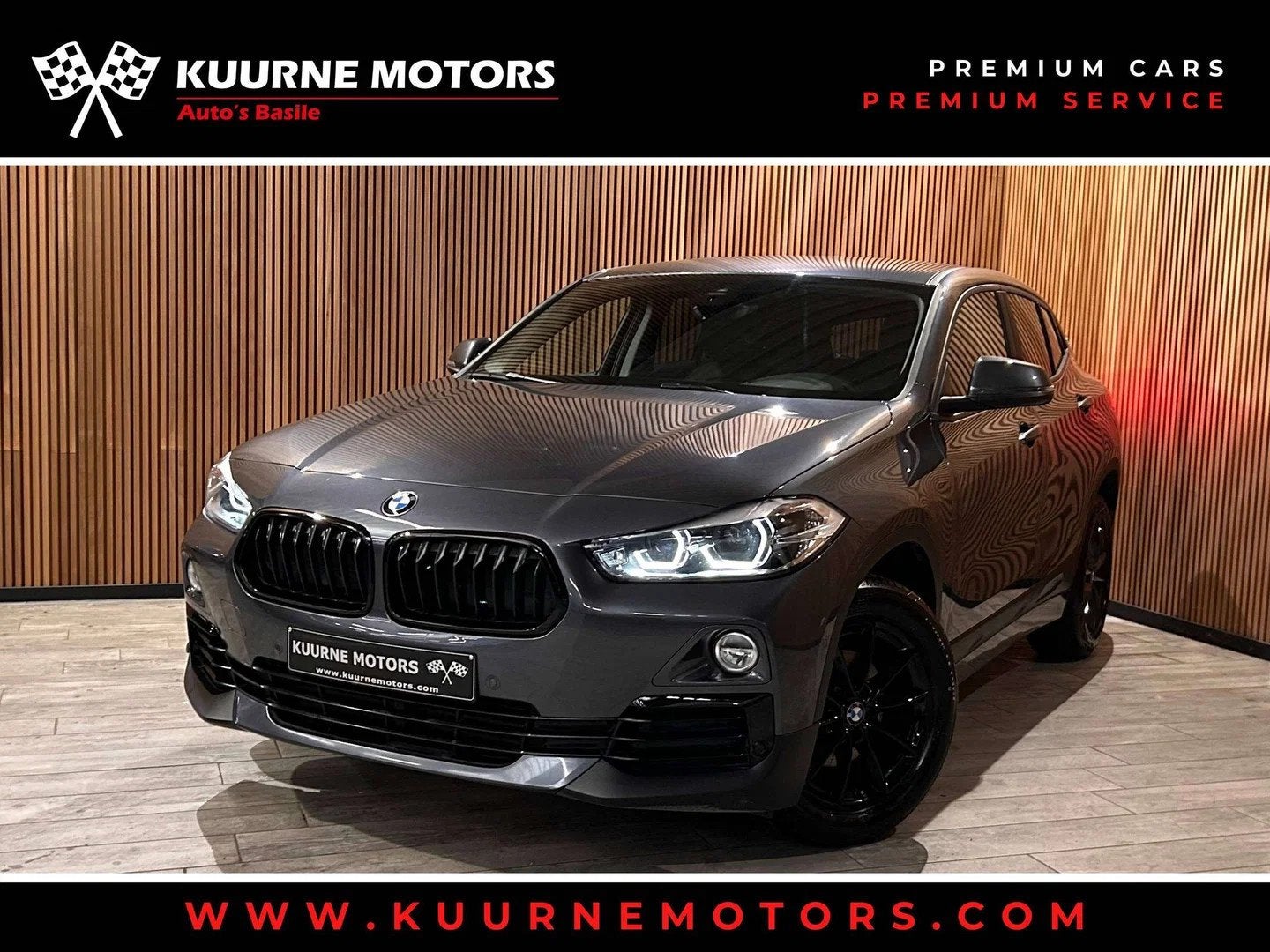 BMW X2 sDrive16dA BlackPack Alu17"/Leder/Led/Gps/Cruise/Pdc/, Cuir, Argent ou Gris, Noir, Automatique