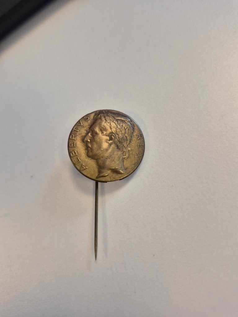 Belgische patriottenspeld koning Albert I periode 1914-1918, Enlèvement, Utilisé, Autres sujets/thèmes, Insigne ou Pin's