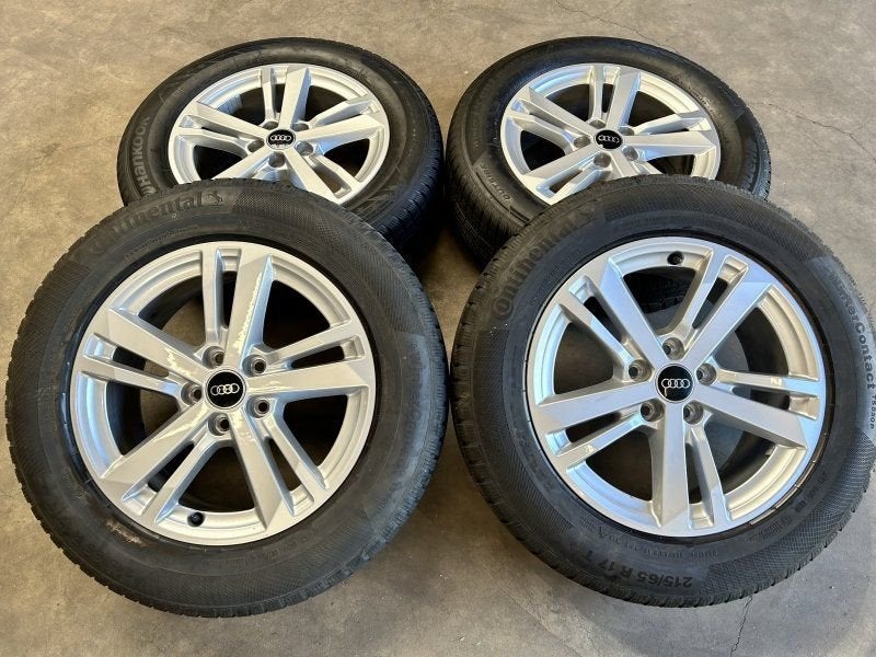 17 inch originele velgen + winterbanden Audi Q3 83A601025F, Pneus et Jantes, -, 17 pouces, Utilisé