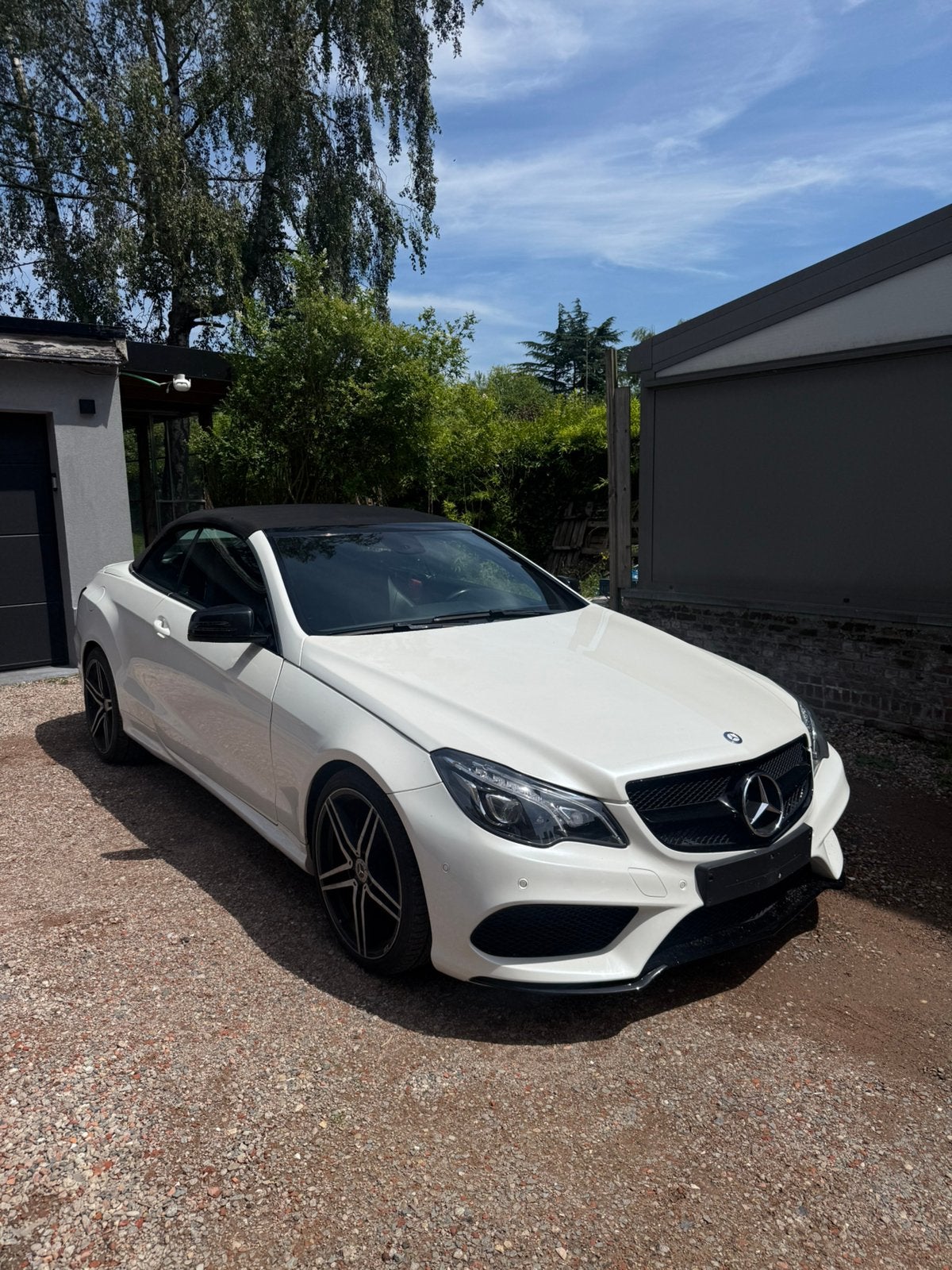 MERCEDES E220 CDI CABRIO AUTOMAAT LEDER, Auto's, Mercedes-Benz, Automaat, 4 cilinders, Cabriolet, Wit