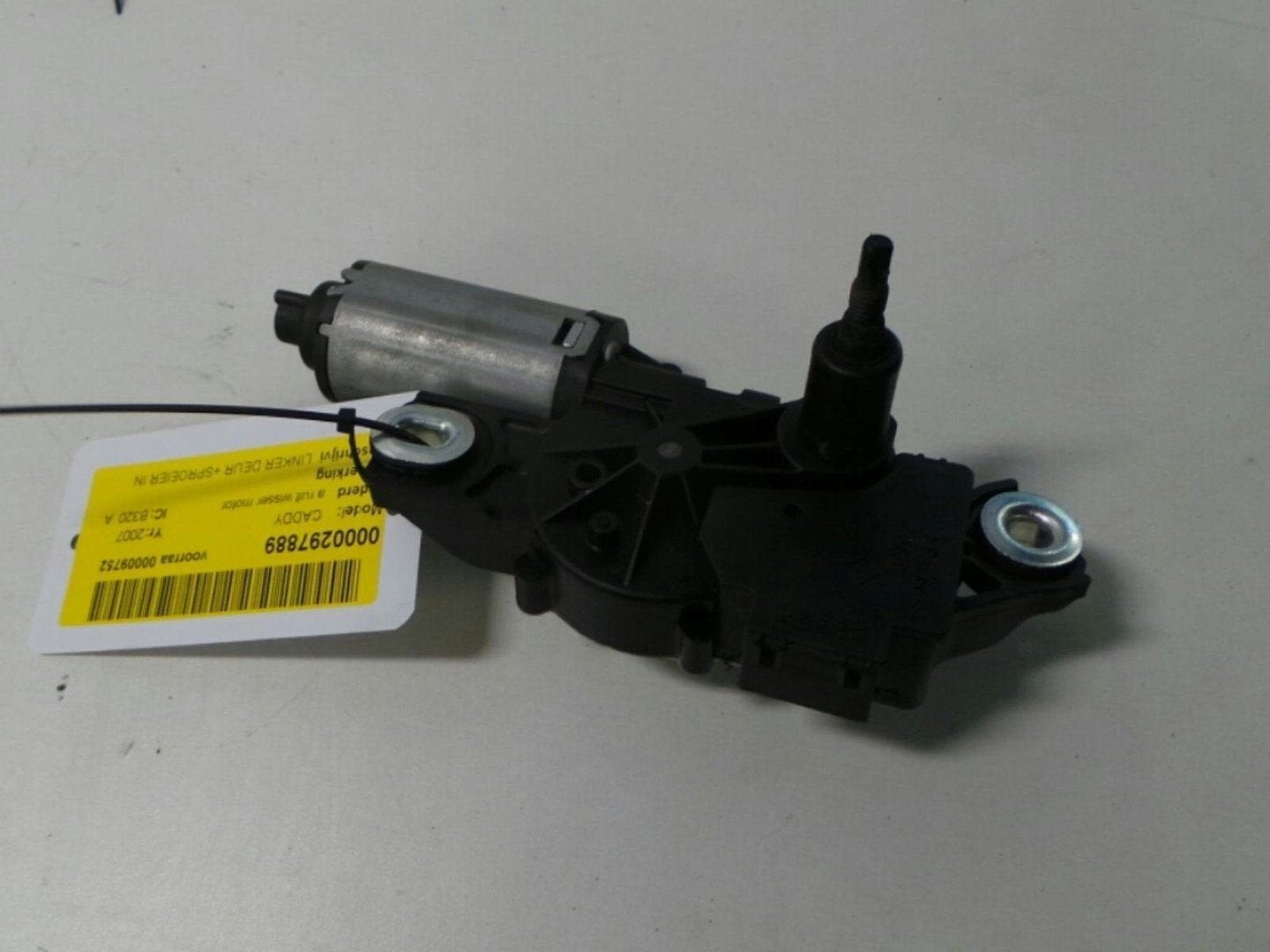 VOLKSWAGEN CADDY 2.0 SDI RUITENWISSERMOTOR ACHTER 2007, Autos : Pièces & Accessoires, Vitres & Accessoires, Utilisé, ARN reconnu