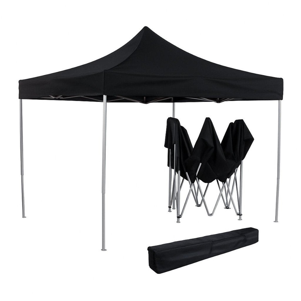 Easy up 3x3m zwart luxe (met eventueel zijwanden), Ophalen, Partytent, Minder dan 4 meter, Zo goed als nieuw