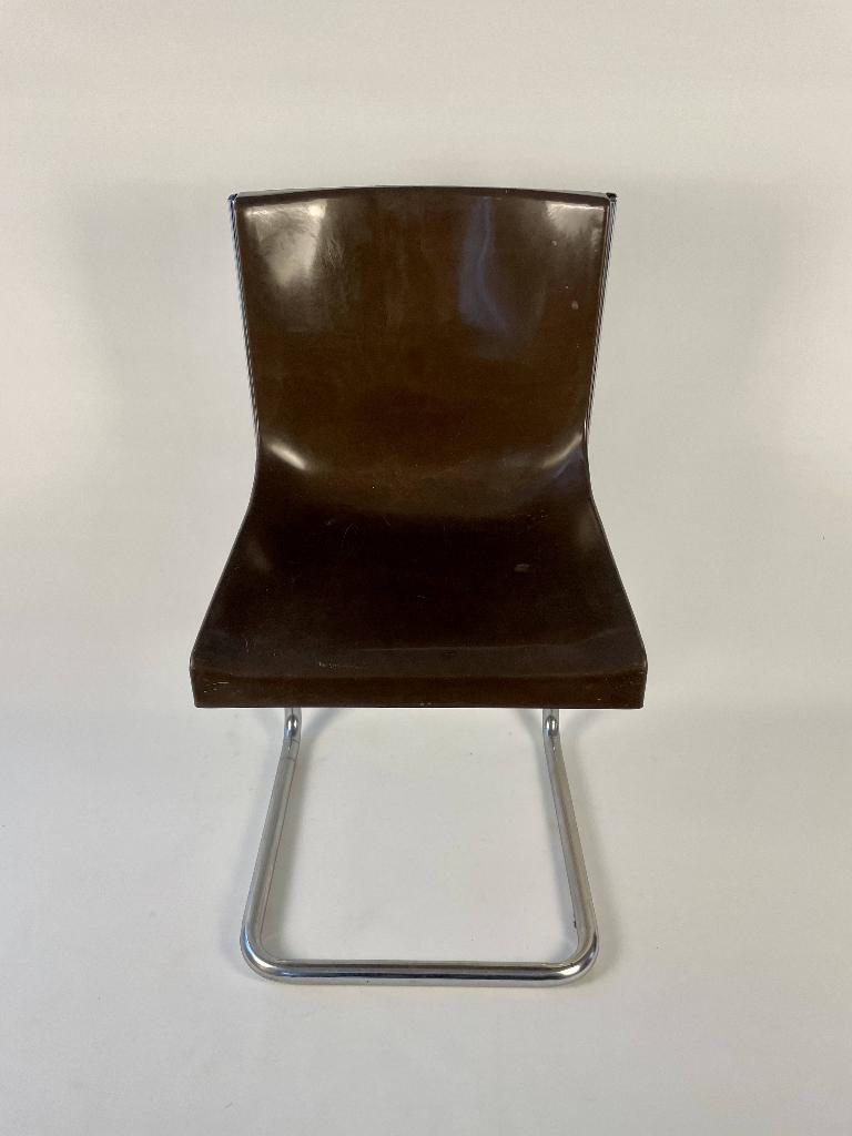 Vintage chair by Gautier, Gebruikt, Bruin, Vintage, Ophalen of Verzenden